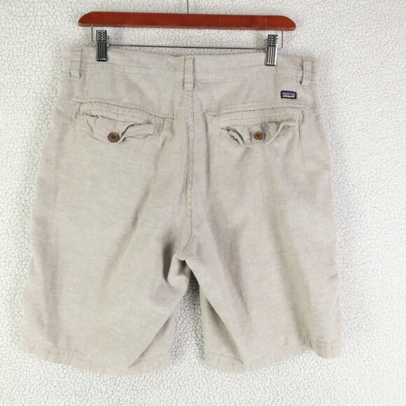 Patagonia Shorts Mens 32 Gray Hemp Blend Outdoor Lightweight Boho Summer - Picture 3 of 10